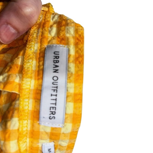 Urban Outfitters Women's M Medium Katie Plaid Mini Skirt Pleated Seersucker - Picture 6 of 6